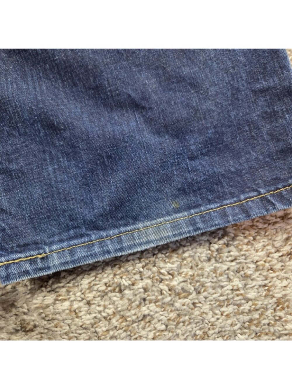 Levi's 569 Jeans Mens 38x32 Blue Loose Fit Straight Dark Wash Denim - Picture 4 of 7